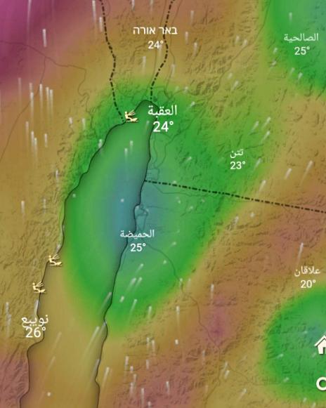 sea of galilee where to read tempratures for the forecast